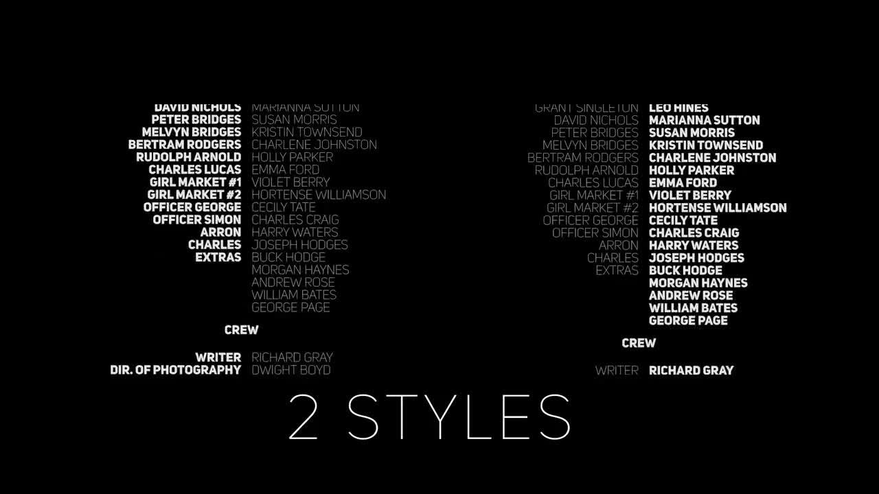 6种独一无二的滚动字幕素材库推荐Pr模板