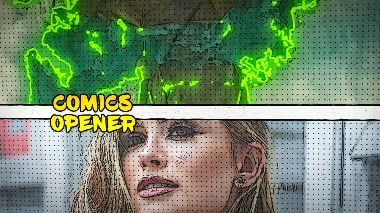 漫画卡通风格图文照片电子相册展示素材库精选AE模板