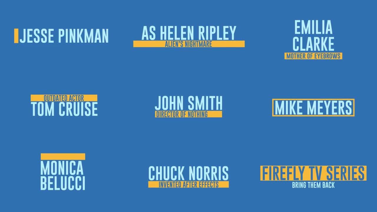 干净优雅标题动画素材库精选AE模板