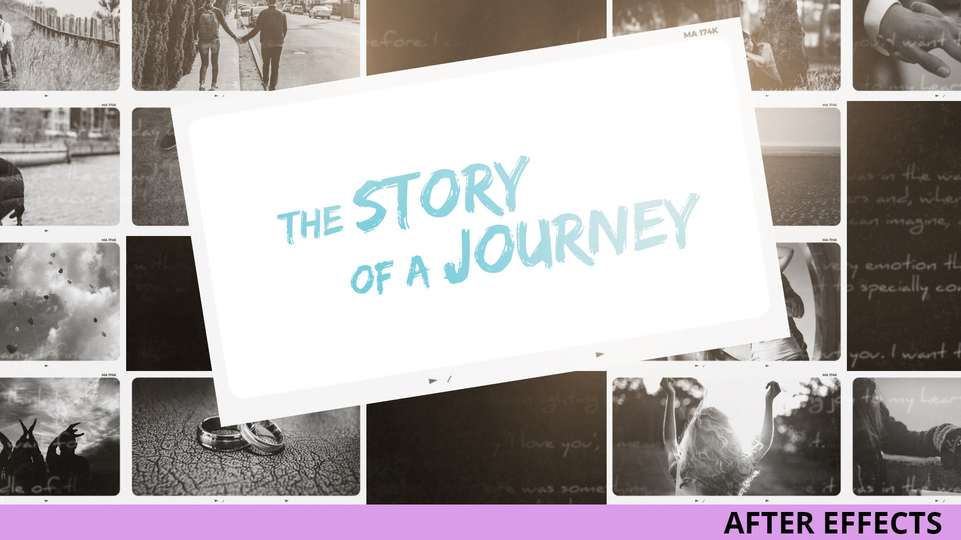 幸福的回忆AE照片模板素材