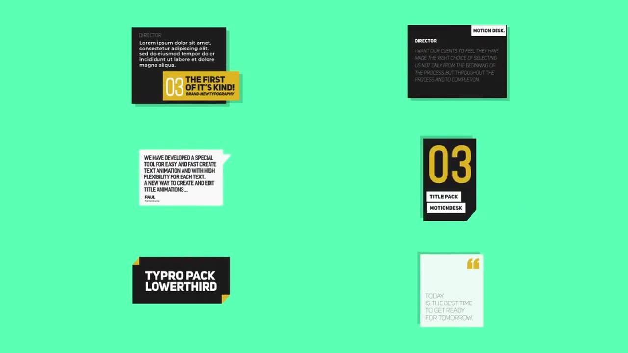 12种复杂的动画标题素材库精选AE模板