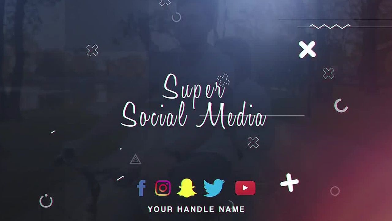 超级社交媒体开场素材库精选AE模板