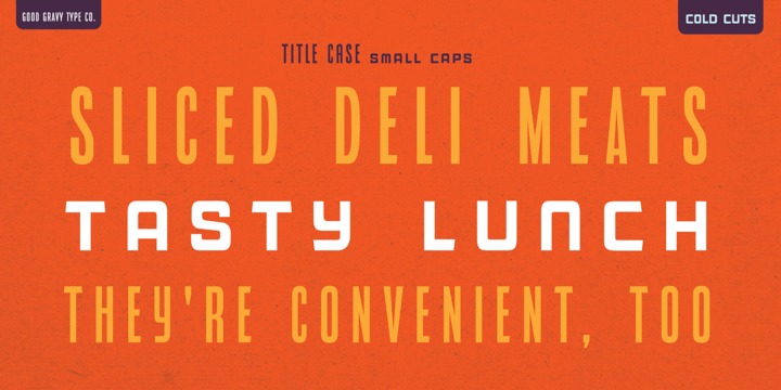 Cold Cuts Font Family插图2
