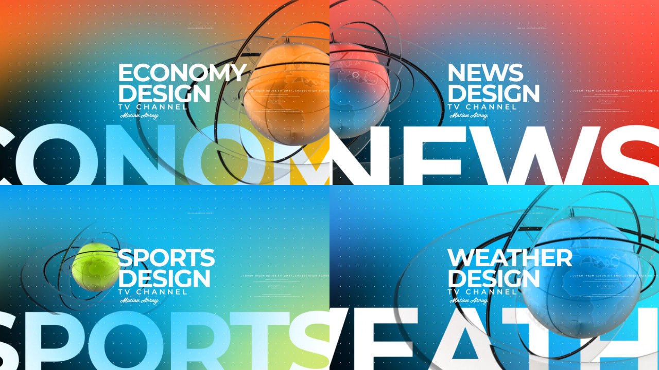 新闻广播设计动画素材库精选AE模板