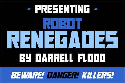 Robot Renegades font素材之家精选英文字体