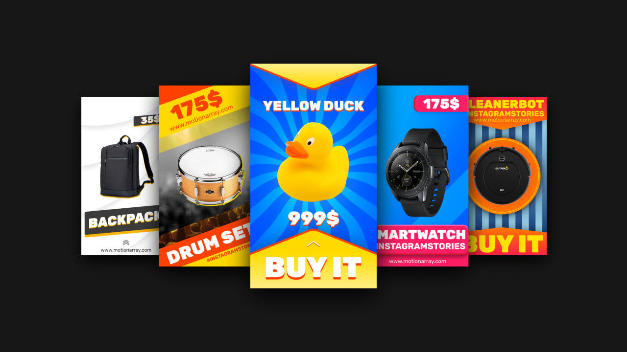 5个独特的Instagram故事素材库精选AE模板