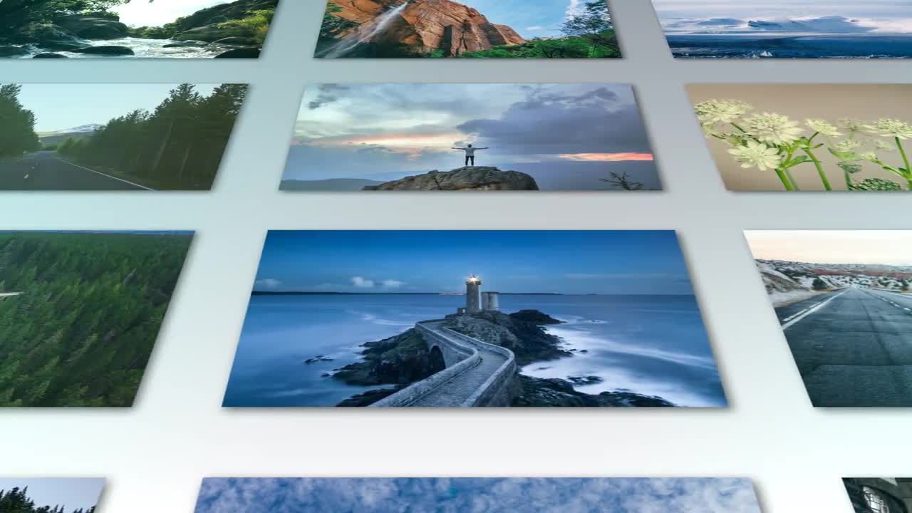 灯光照片logo标志展示素材库精选AE模板