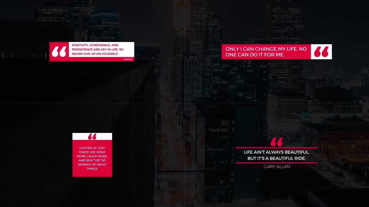 8个独特的动画报价标题现代行情素材库精选AE模板