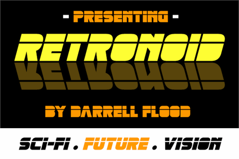 Retronoid font素材之家精选英文字体