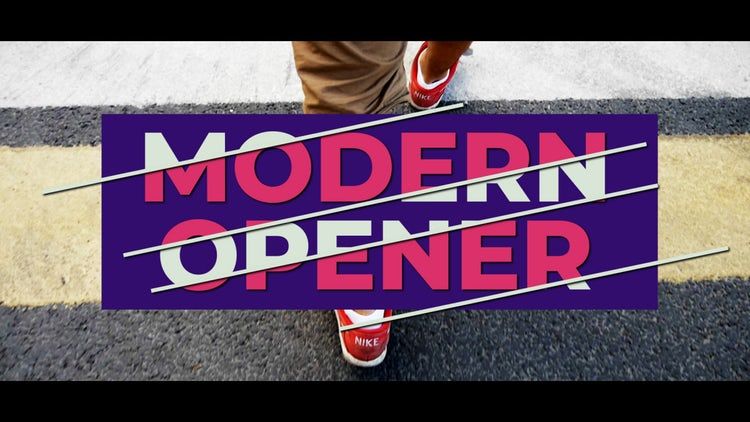 现代炫酷文字标题动画过渡效果素材库精选AE模板