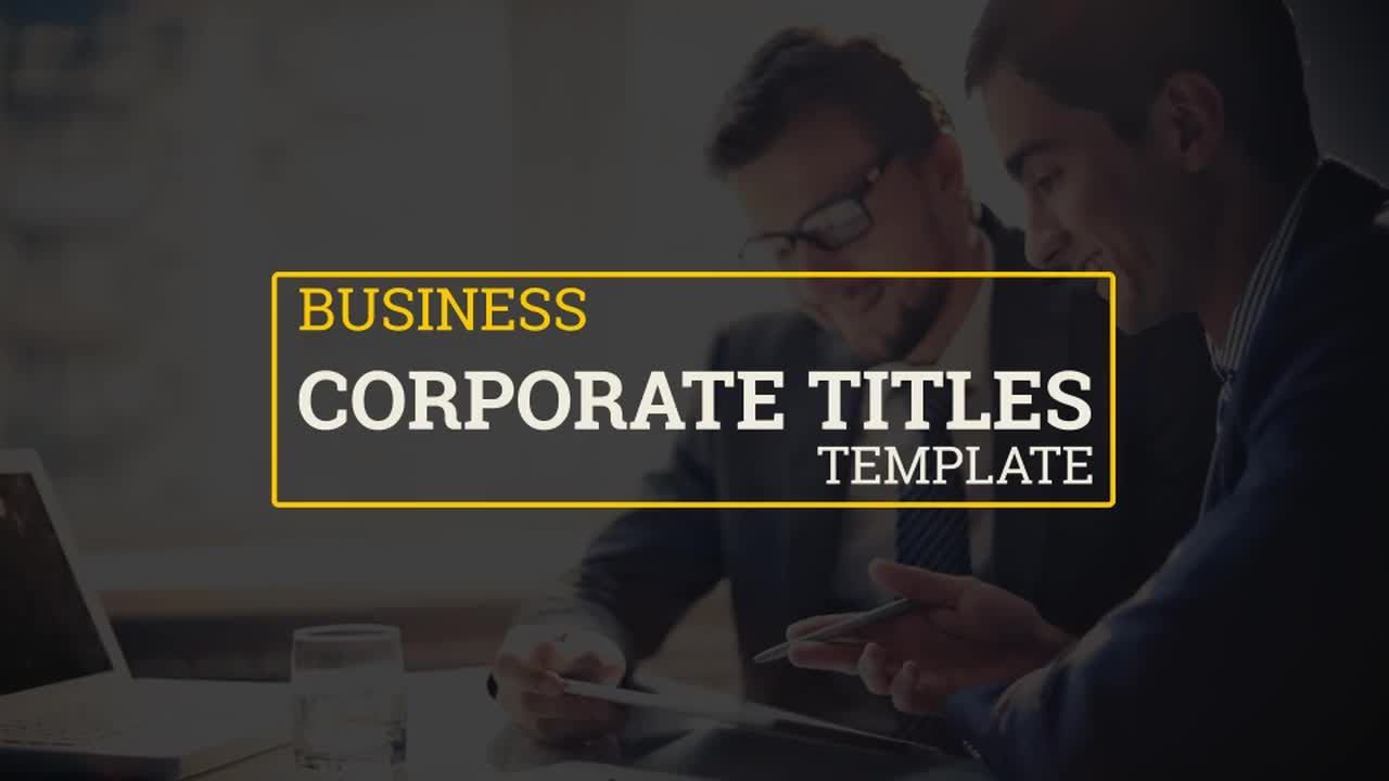 14个迷你文本标题字幕标志素材库精选AE模板