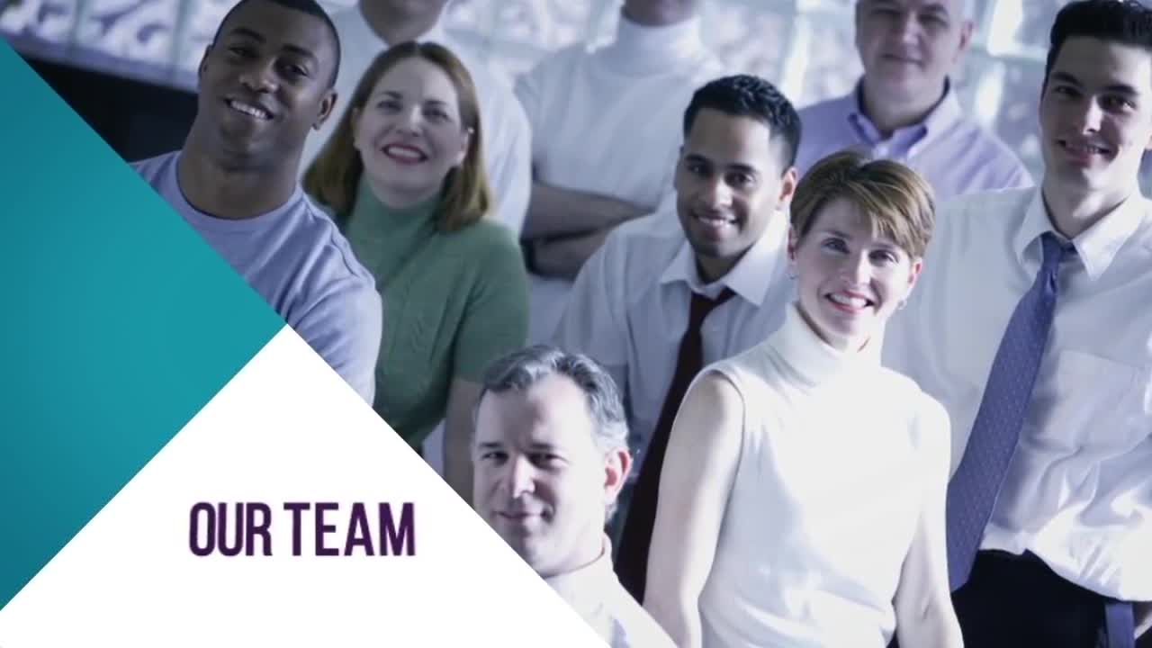 优雅而干净的企业幻灯片素材库精选AE模板