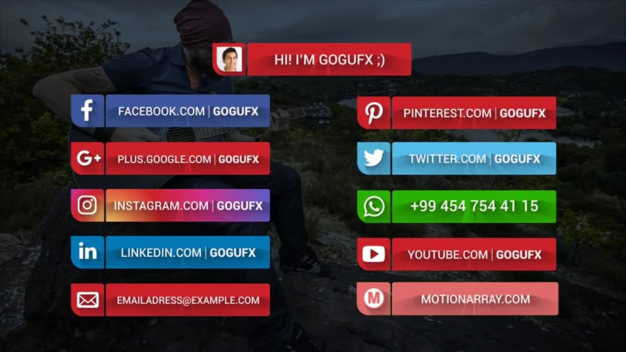 11个社交媒体长标题素材库精选AE模板