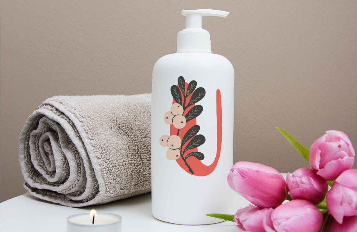 植物花卉装饰英文字母手绘素材 Floral Illustrated Alphabet插图(6)