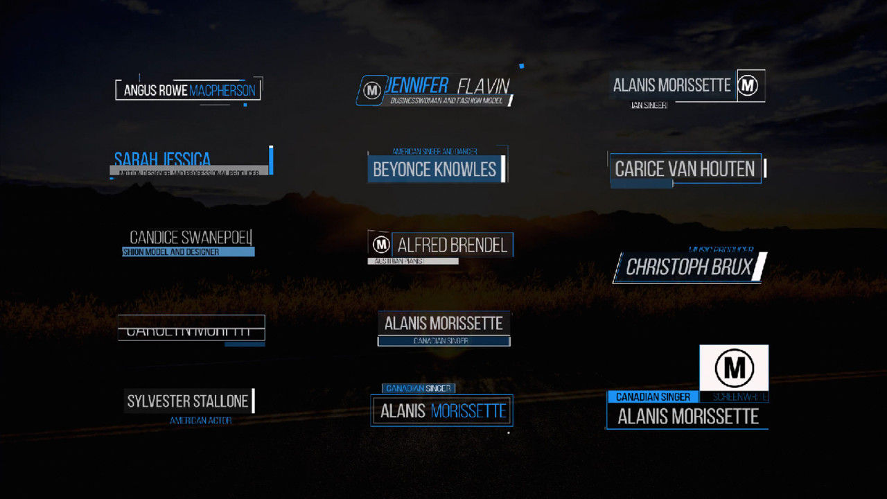 现代的30+下三分之一动画标题素材库精选AE模板