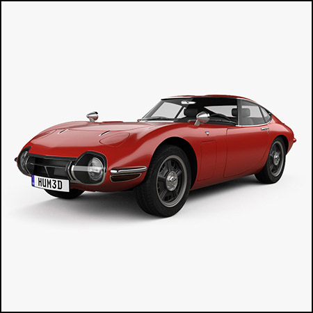 丰田Toyota 2000GT 1969汽车素材之家精选3D模型