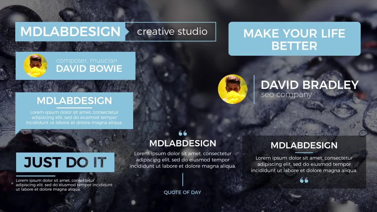 8个下三分之一广告清洁全屏标题