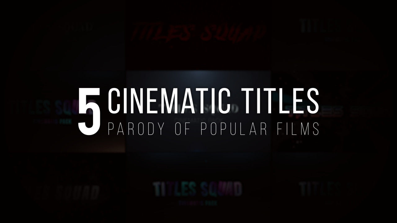 5个设计时尚动画优美的电影素材库精选AE模板