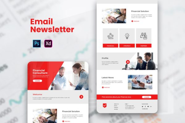 创意设计公司宣传推广EDM邮件模板素材库精选 Creative Agency Email Newsletter