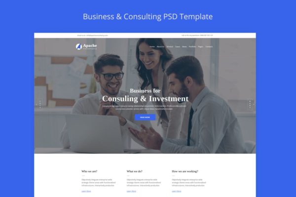 Apache业务咨询网站HTML模板素材库精选 Apache-Business-Consulting HTML Template