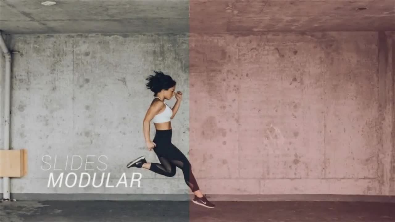 简洁时尚干净的奢侈品牌幻灯片素材库精选AE模板