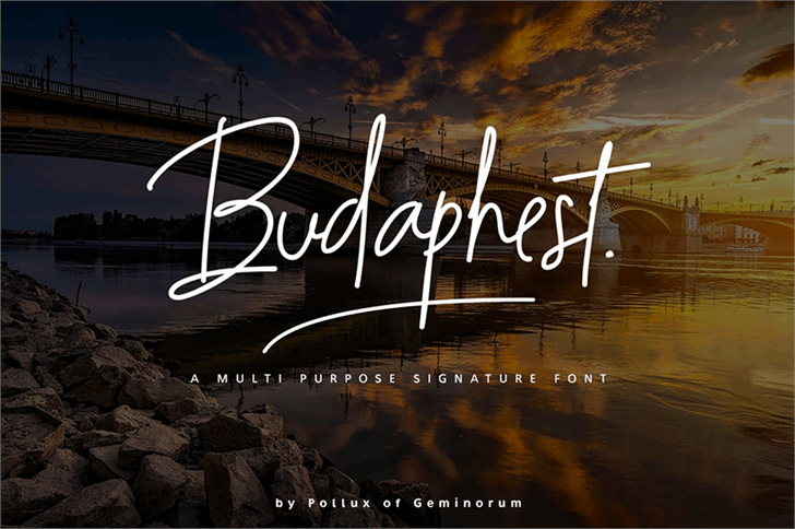 Budaphest font插图