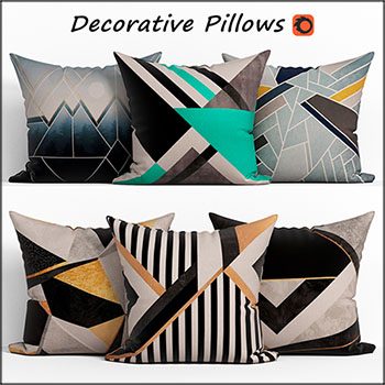 枕头套装饰素材之家精选3D模型