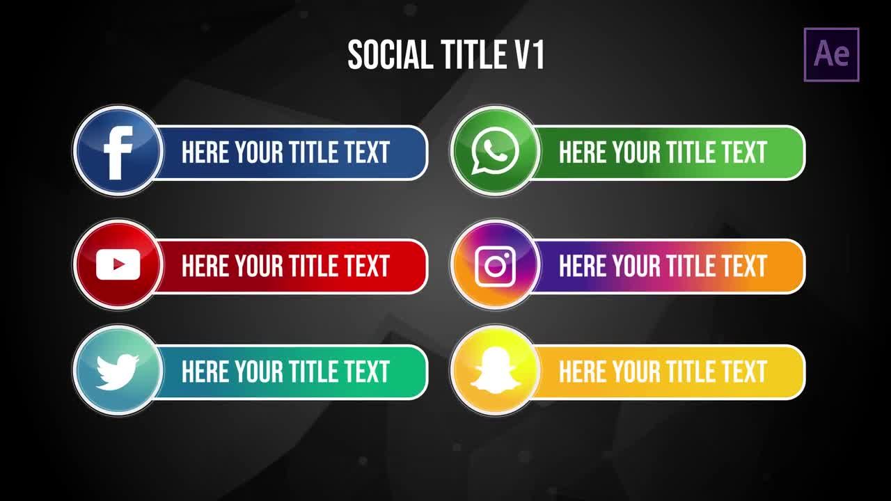 富有创意的多彩标题动画素材库精选AE模板