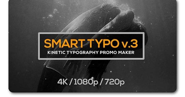 动态字幕特效开场视频素材库精选AE模板 Smart Typography Opener