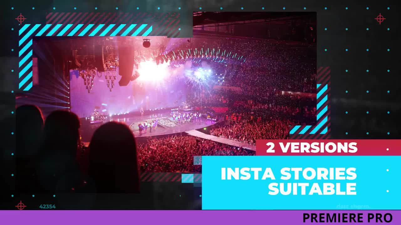 活动现场气氛渲染过渡效果Pr模板