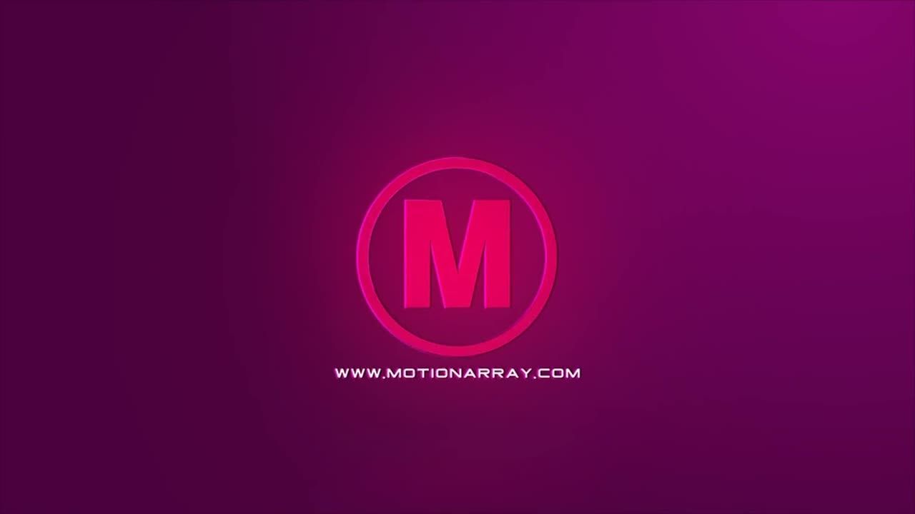 醒目的圆环动画徽标显示素材库精选AE模板