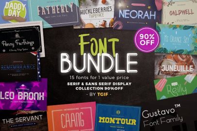 Font Bundle with Value Price素材之家精选英文字体