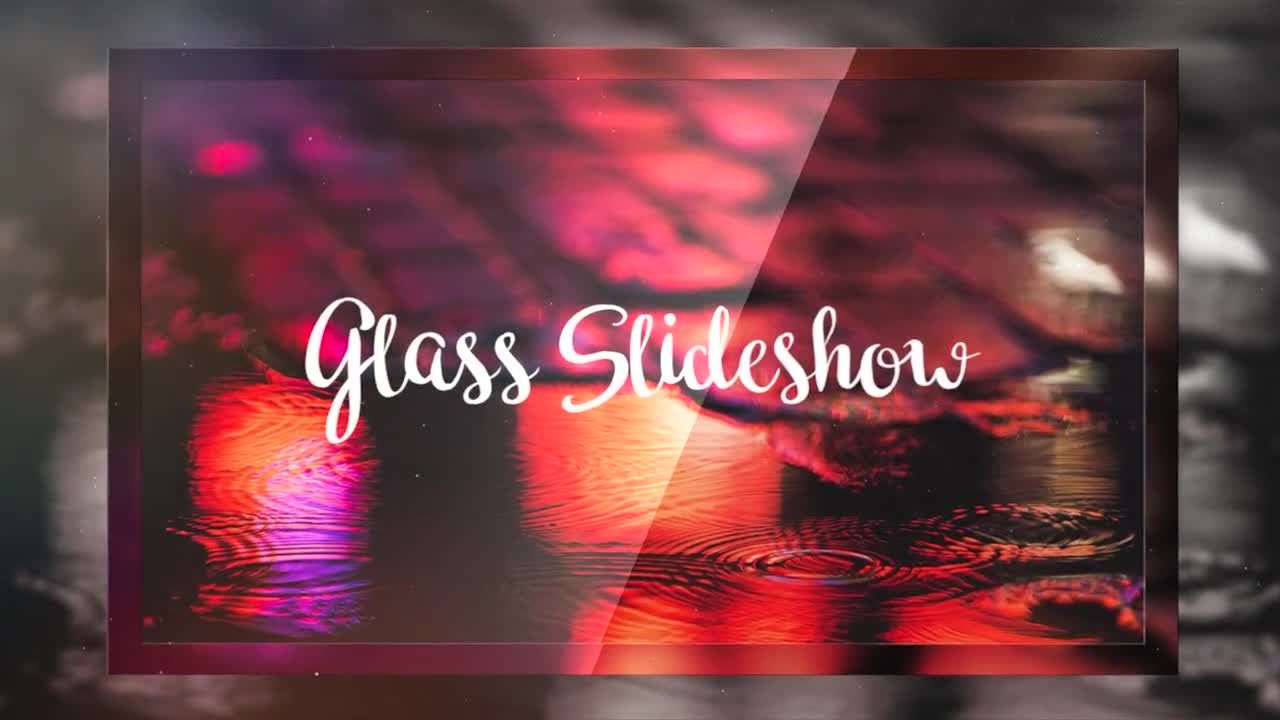 玻璃相框幻灯片素材库精选PR模板