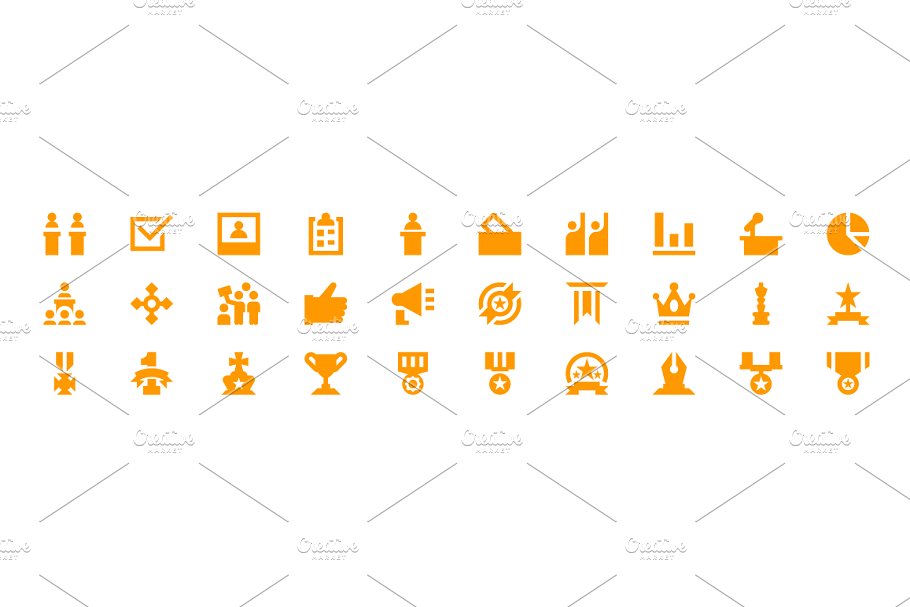 150+投票&奖杯奖牌Material Design设计规范图标下载 150+ Vote and Reward Material Icons插图(2)