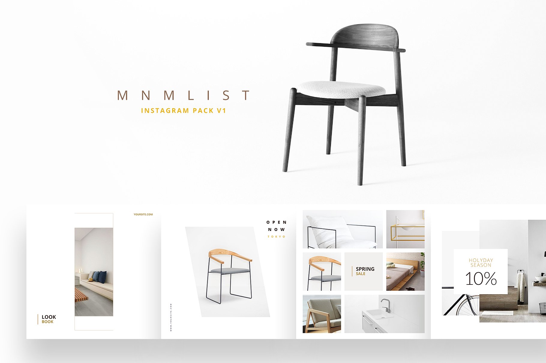 时尚高端的Instagram 社交媒体模板素材库精选合辑下载 Royal Instagram Bundle [psd]插图(7)