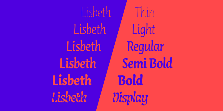 Lisbeth Font Family插图1