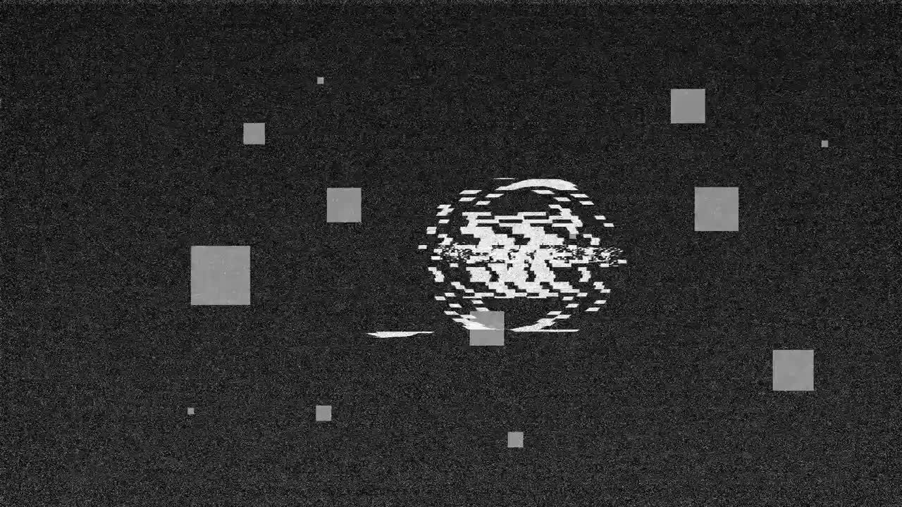 电视节目Glitch徽标显示素材库精选AE模板