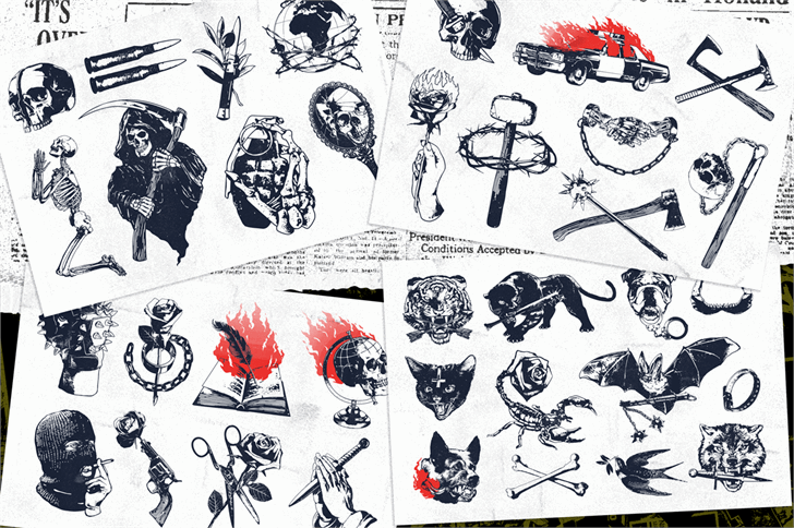 S&S GreyHood Seven font插图8