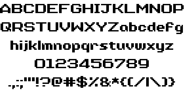 Nineteen Ninety Seven font插图1