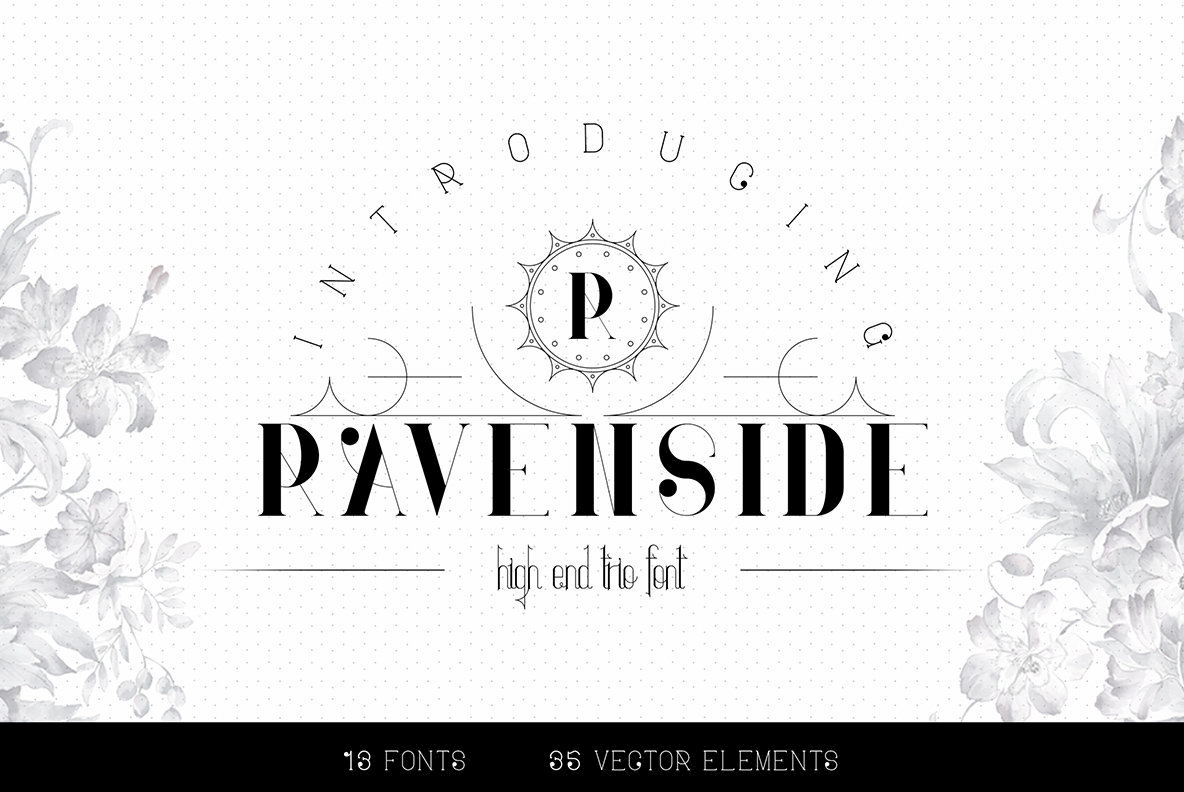 Ravenside Font Family素材之家精选英文字体