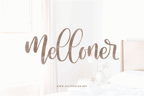 Melloner font素材之家精选英文字体