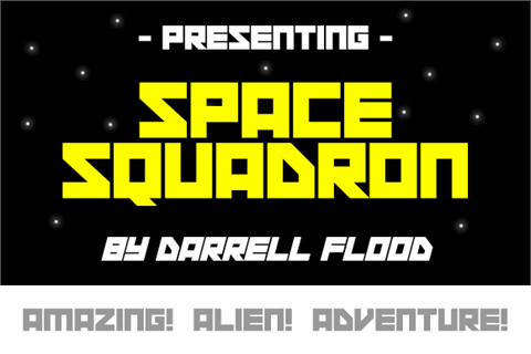 Space Squadron font素材之家精选英文字体