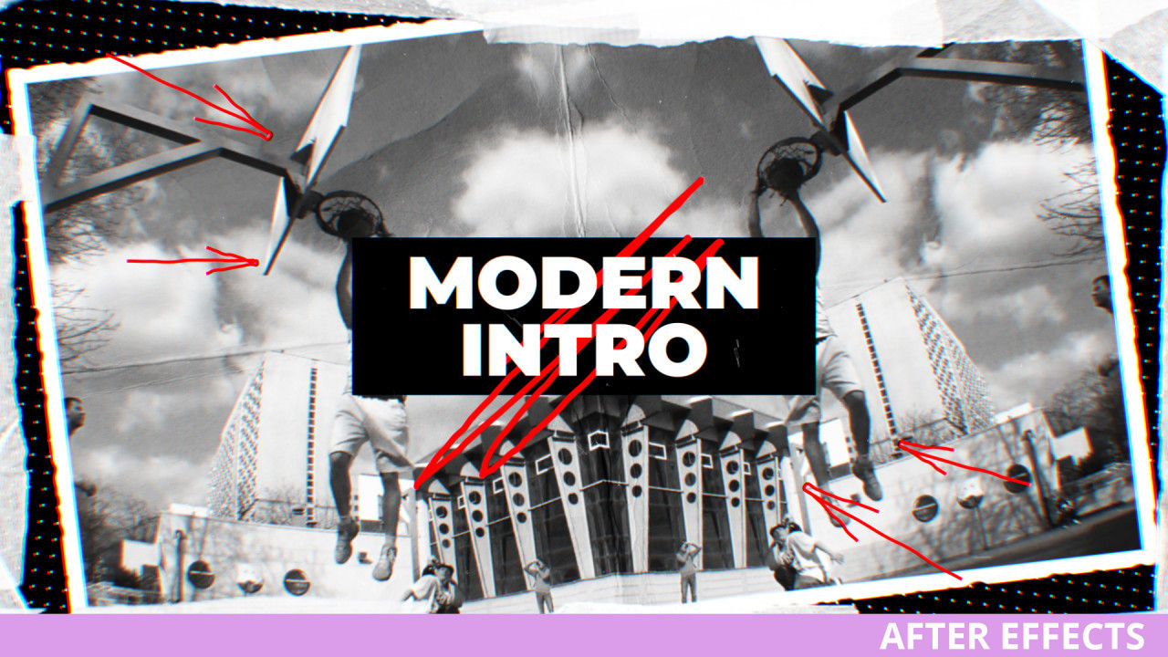 动感十足的现代简介素材库精选AE模板