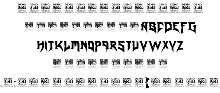 Blade Reloaded DEMO font插图5