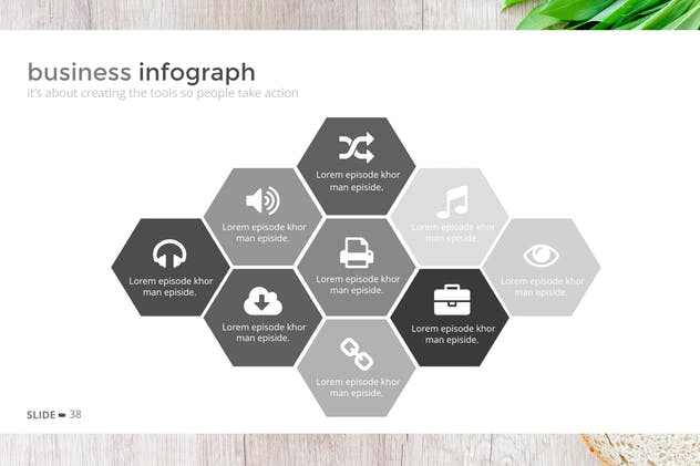 项目规划方案PPT演示幻灯片设计模板 Black White Project Vol. 1 Powerpoint插图(4)