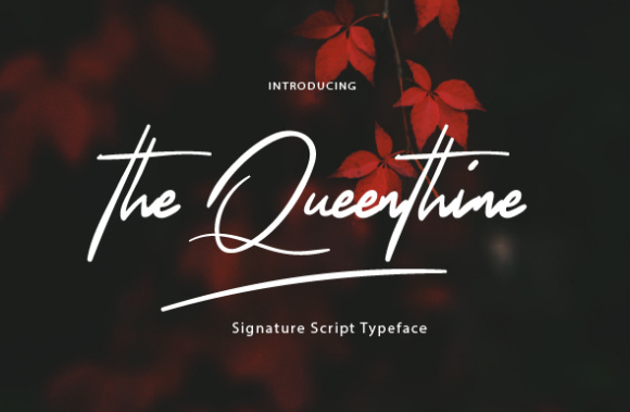 The Queenthine Font素材之家精选英文字体