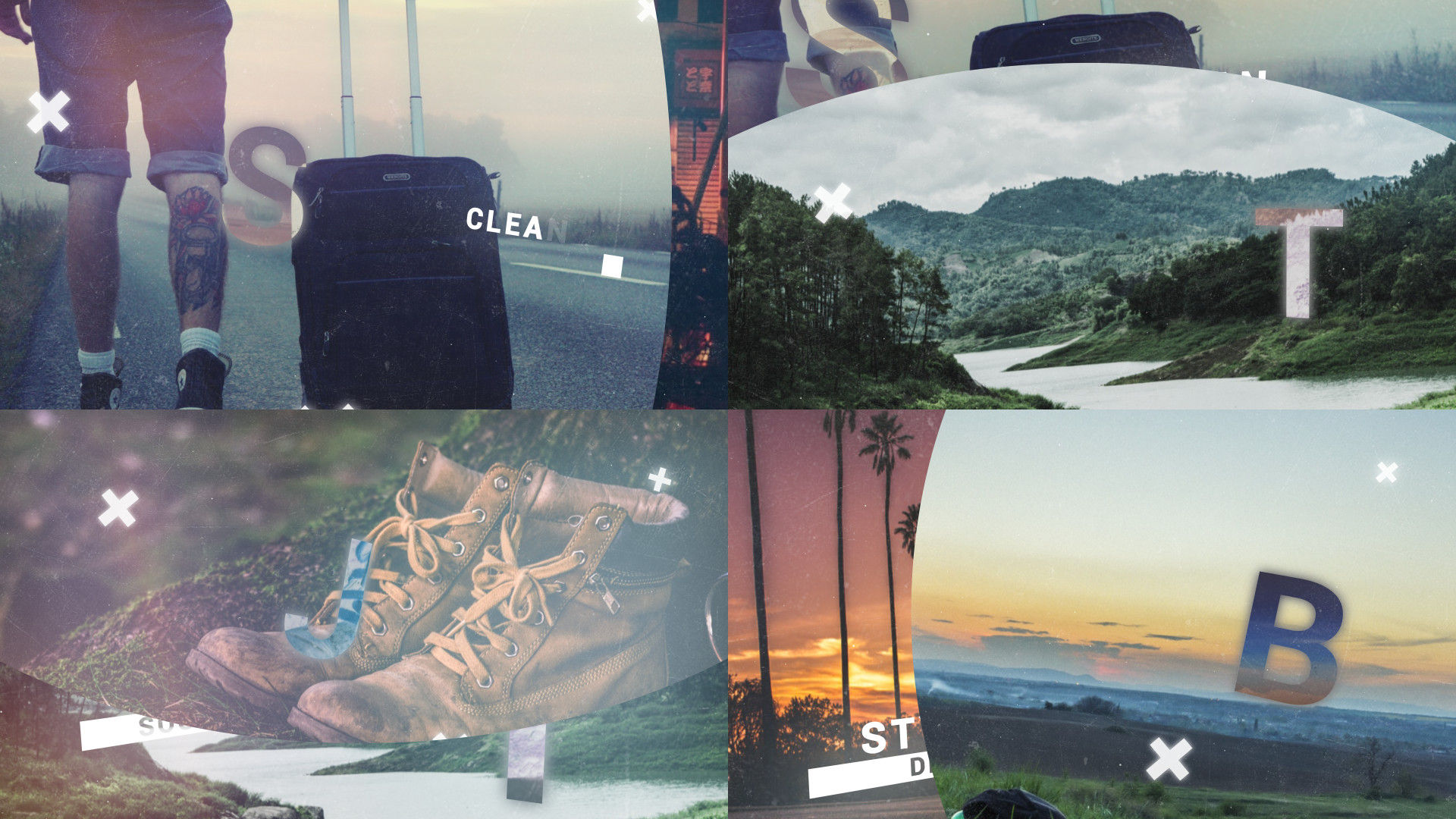 时尚精美新颖的幻灯片开场白素材库精选AE模板