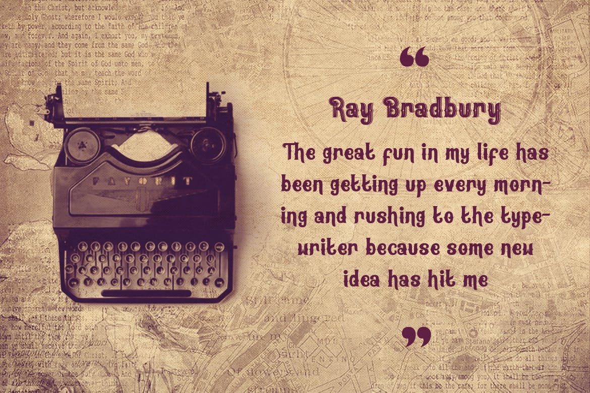 复古印刷排版风格英文衬线字体素材库精选 Oracle – Authentic Vintage Inline Font插图(3)