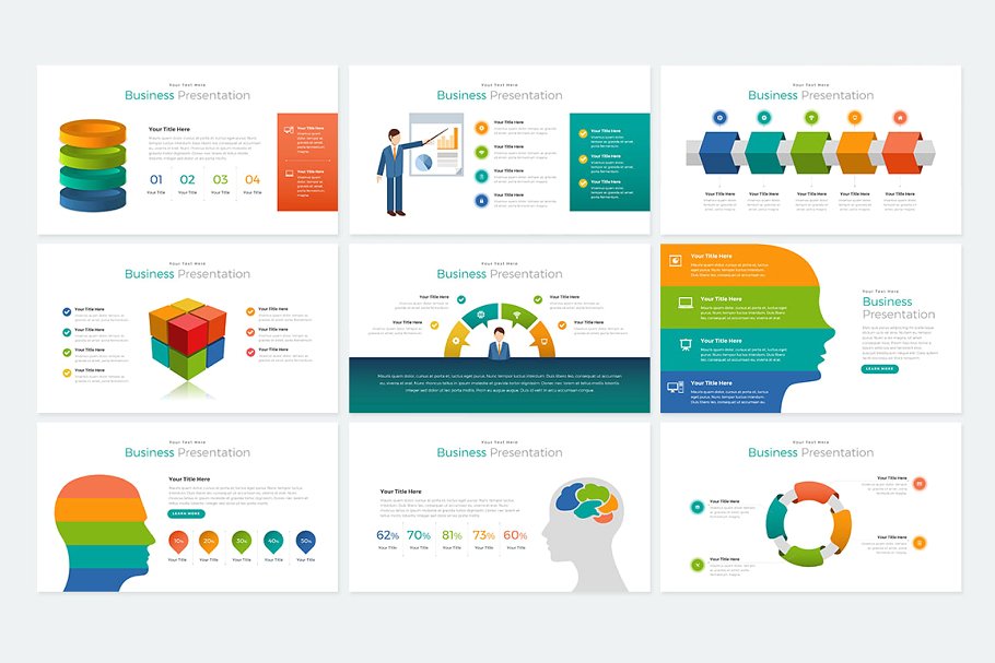 商务风格数据统计分析PPT幻灯片 Yogyakarta Powerpoint插图(13)