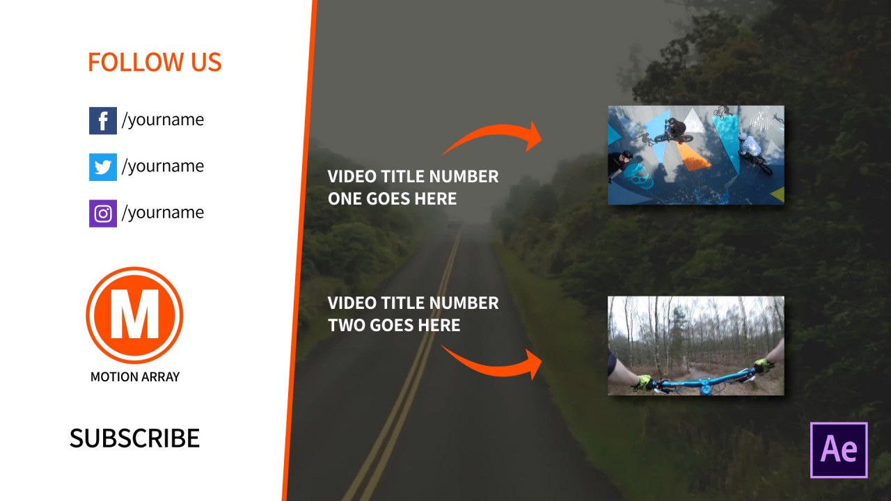 现代活力的社交媒体图标素材库精选AE模板